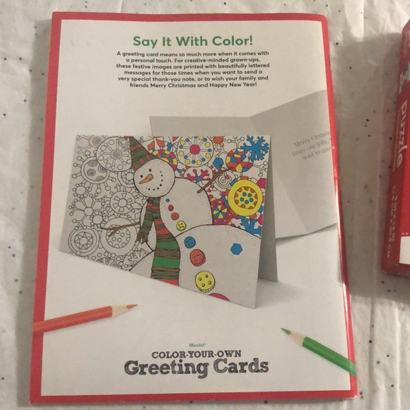 Blissful color your own greeting cards and 24 pc puzzle. - Picture 7 of 7
